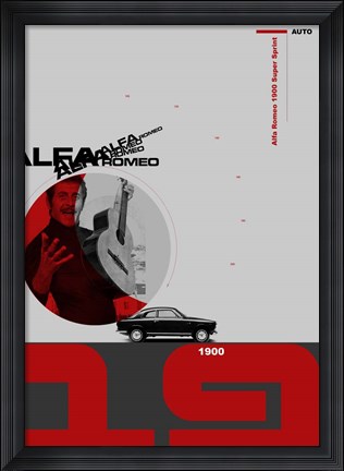 Framed Alfa Romeo 1 Print