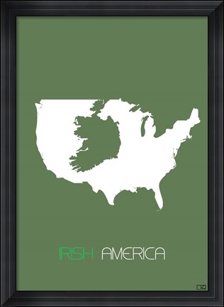 Framed Irish America Print