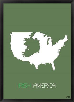 Framed Irish America Print