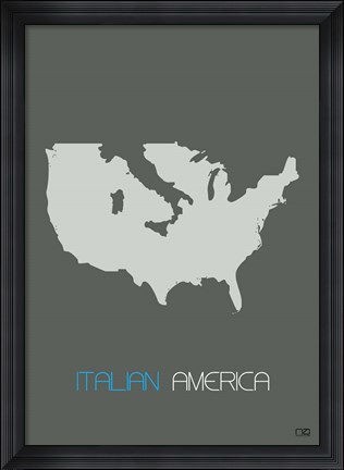 Framed Italian America Print