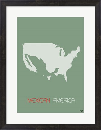Framed Mexican America Print