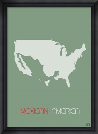 Framed Mexican America Print
