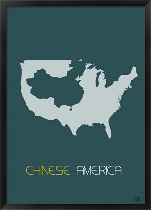 Framed Chinese America Print