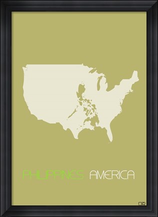Framed Philippines America Print