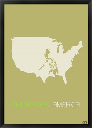 Framed Philippines America Print