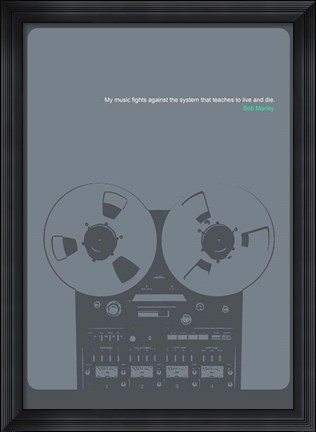 Framed Bob Marley Quote Print