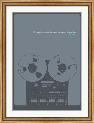 Framed Bob Marley Quote Print
