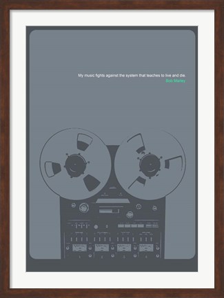 Framed Bob Marley Quote Print