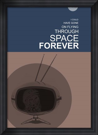 Framed Yuri Gagarin Print