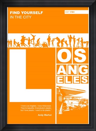 Framed LA: Find Yourself In The City Print