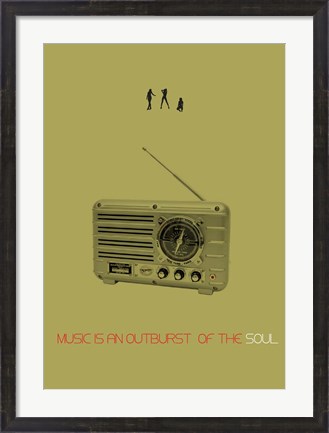Framed Music Of Soul Print
