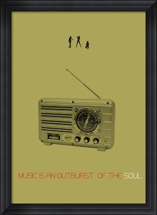 Framed Music Of Soul Print