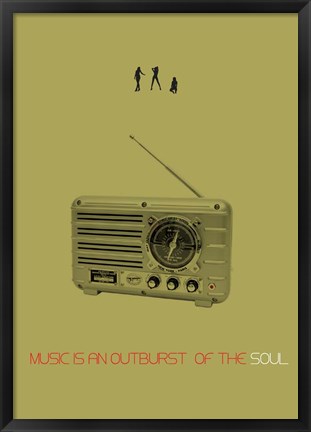 Framed Music Of Soul Print