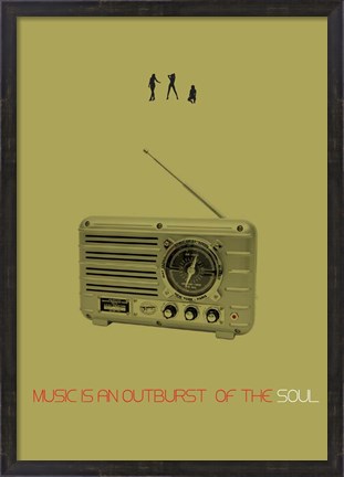 Framed Music Of Soul Print