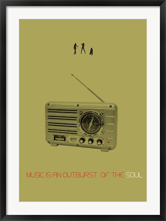 Framed Music Of Soul Print