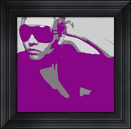 Framed Niki In Glasses Print