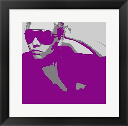 Framed Niki In Glasses Print