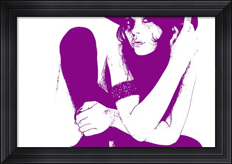 Framed Vera Purple Print