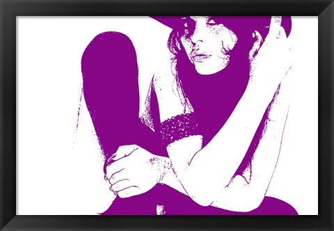 Framed Vera Purple Print