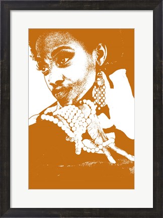 Framed Aisha Brown Print