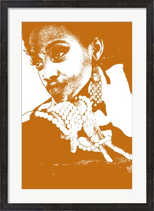 Framed Aisha Brown Print
