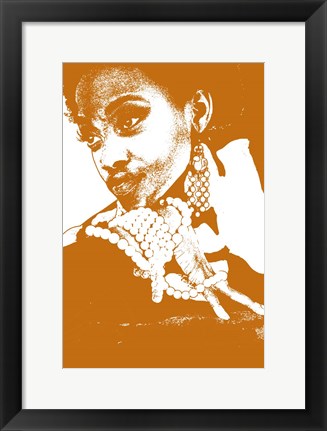 Framed Aisha Brown Print