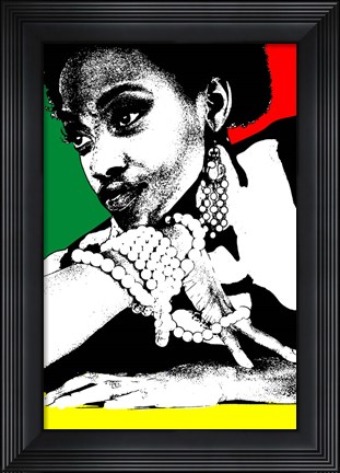 Framed Aisha Jamaica Print