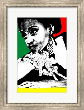 Framed Aisha Jamaica Print