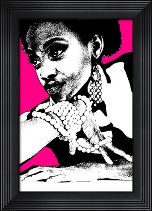 Framed Aisha Pink Print
