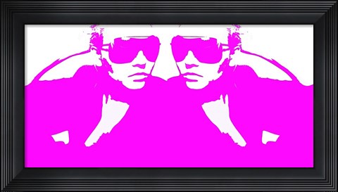 Framed Niki Mirror Pink Print