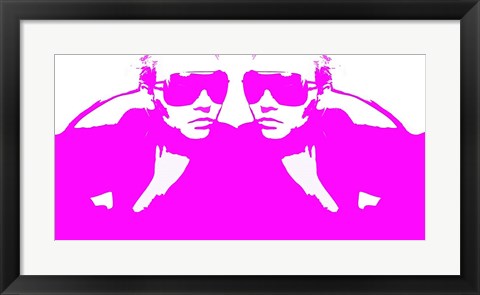 Framed Niki Mirror Pink Print