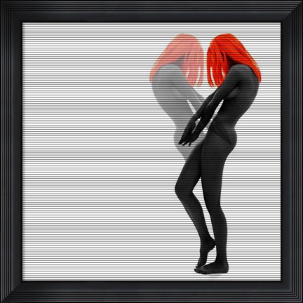 Framed Alice In Mirror Print