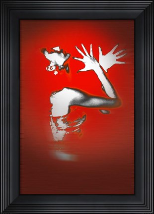 Framed Passion In Red Print