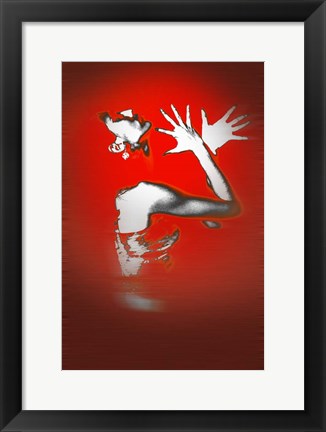 Framed Passion In Red Print