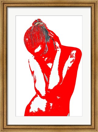 Framed Red Drama Print