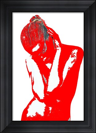 Framed Red Drama Print
