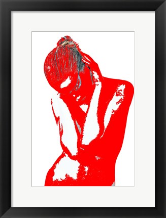 Framed Red Drama Print