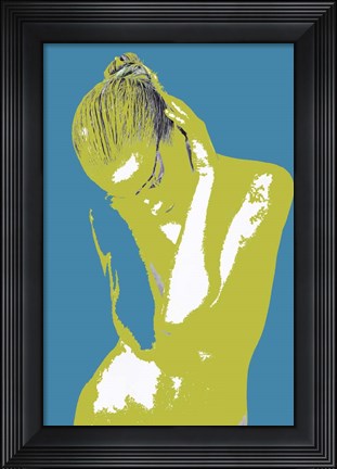 Framed Blue Drama Print