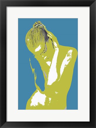 Framed Blue Drama Print