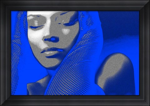 Framed Blue Beauty Print