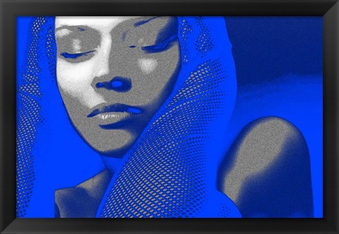 Framed Blue Beauty Print