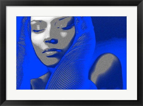 Framed Blue Beauty Print