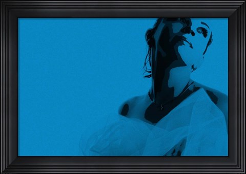 Framed Bride Blue Print