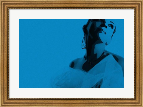 Framed Bride Blue Print