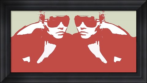 Framed Niki In Mirror Print