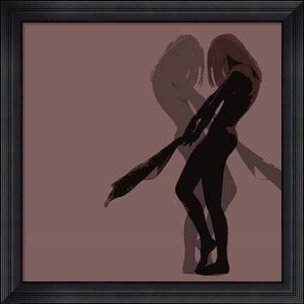 Framed Alice Purple Print