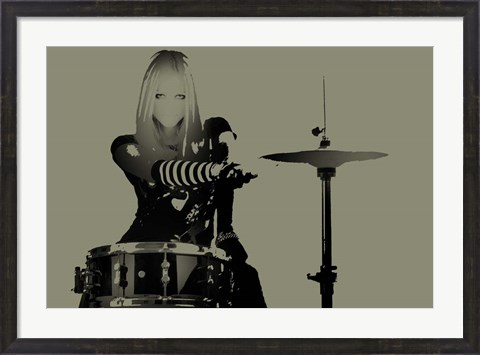 Framed Drummer Print