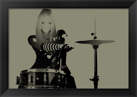 Framed Drummer Print