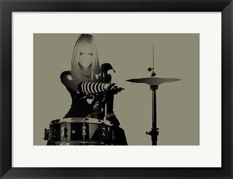 Framed Drummer Print