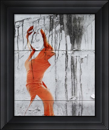 Framed Orange Dance Print